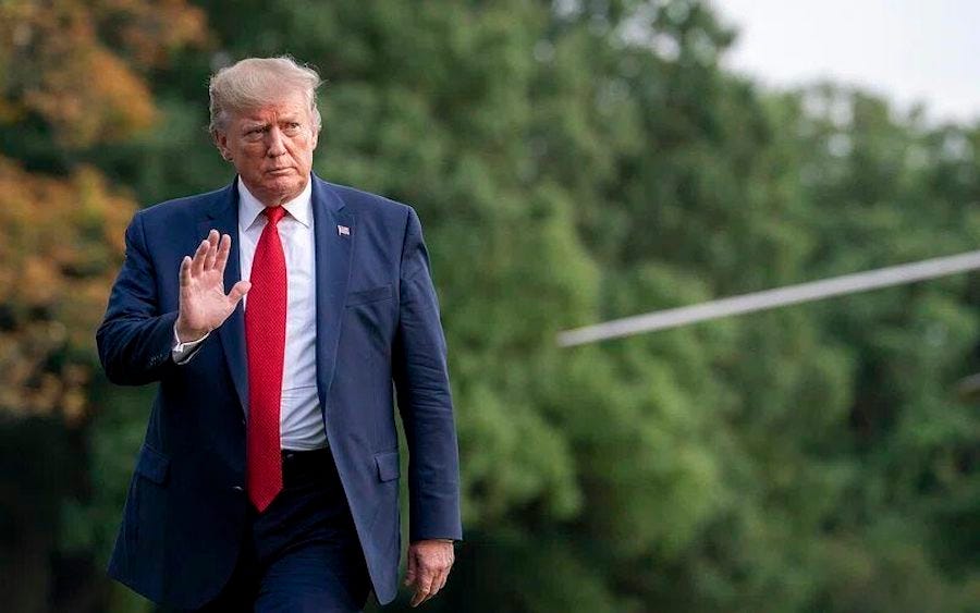 Donald Trump waves